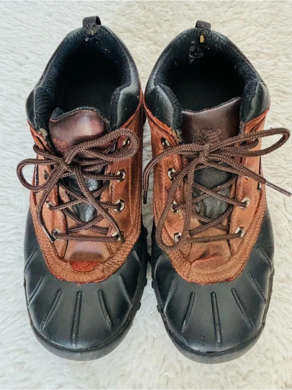 Timberland Brown and Black Genuine leather Lace-Up Chukka Boots Size 9 M